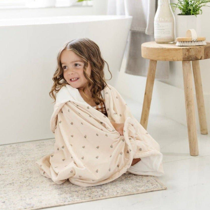 HOODED TOWELS: Tulips / Toddler