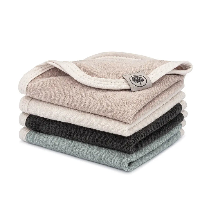 Terry Baby Washcloths (4 pack)- Rain Set