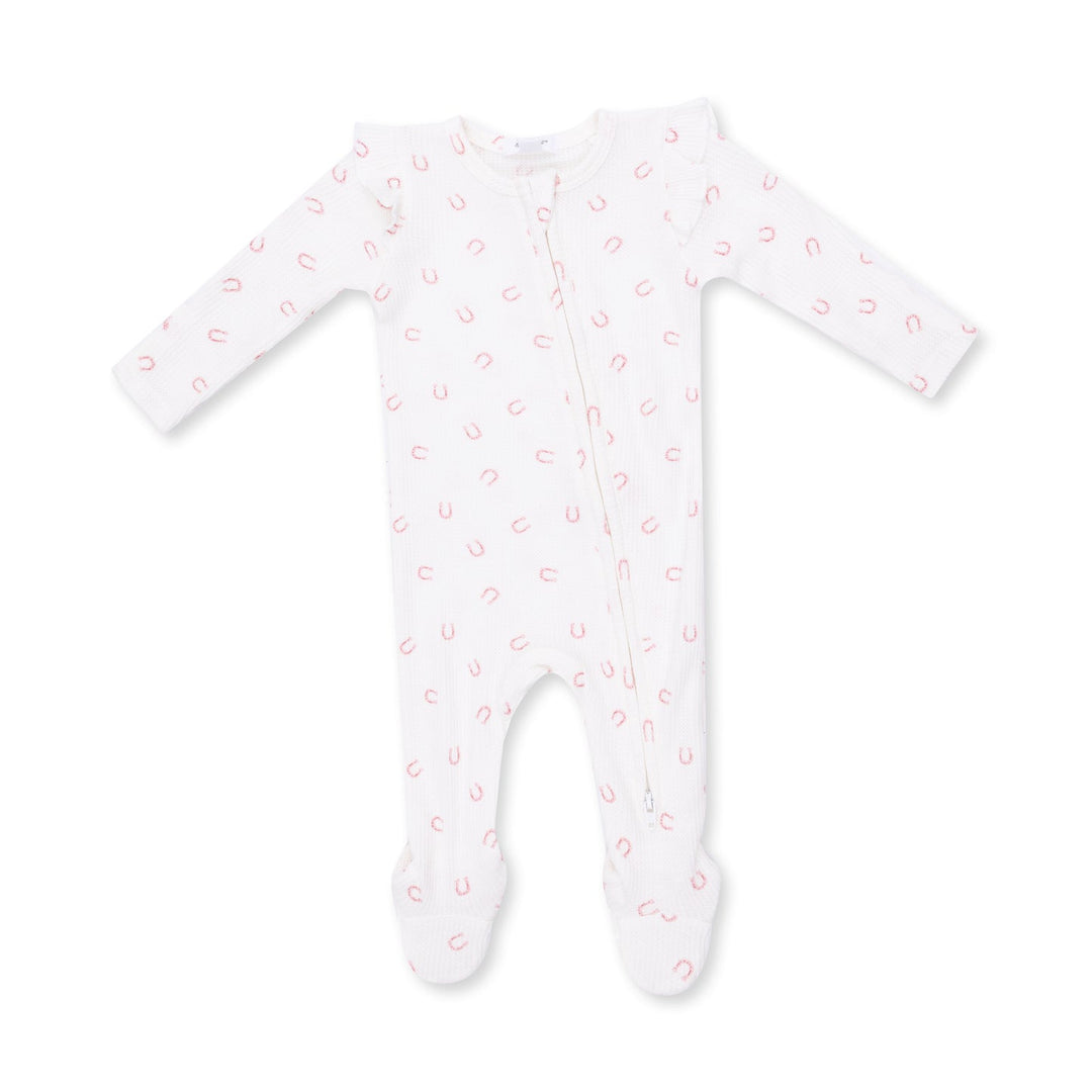 Little Horseshoe Zipper Footie