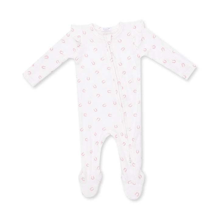 Little Horseshoe Zipper Footie