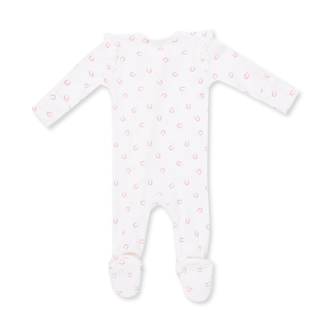 Little Horseshoe Zipper Footie