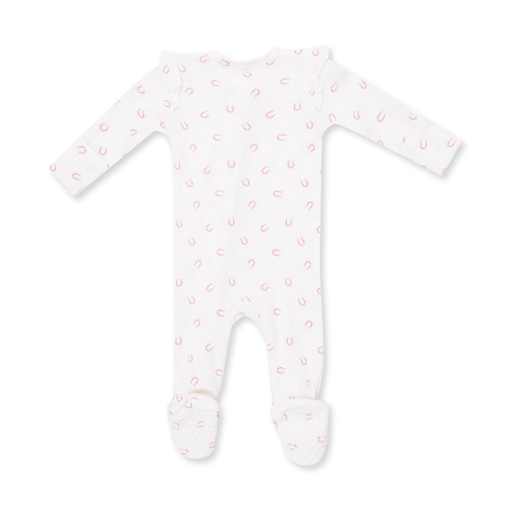 Little Horseshoe Zipper Footie