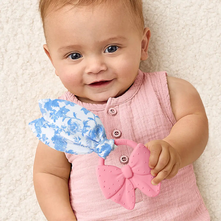 Crinkle Crew- Pink Bow
