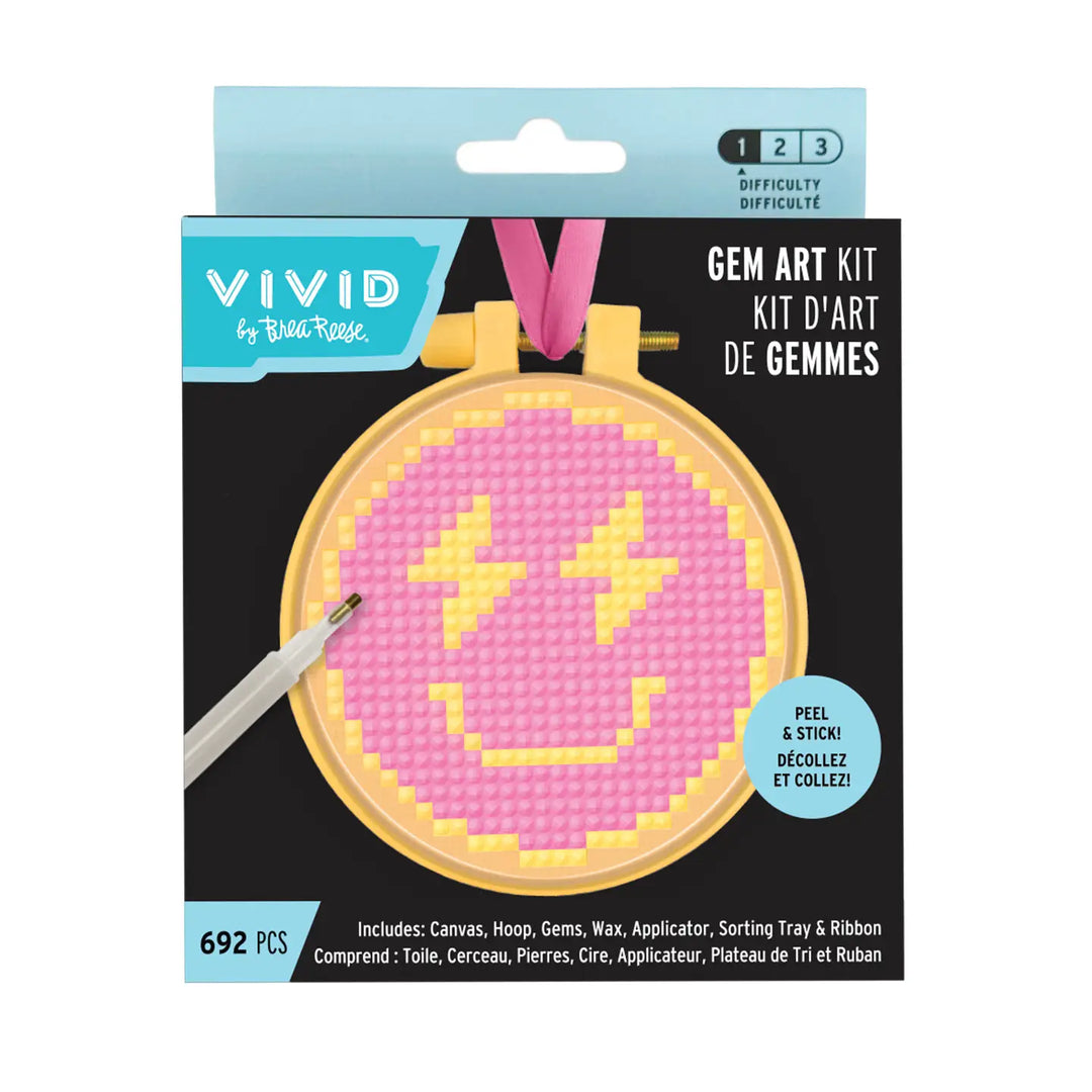 Smile Gem Art in Hoop