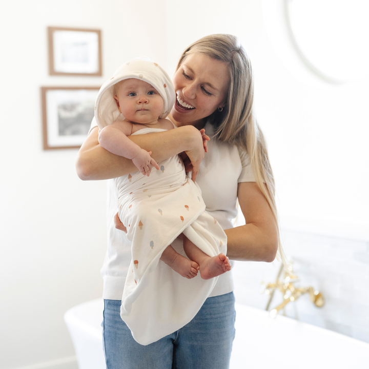 HOODED TOWELS: Tulips / Toddler