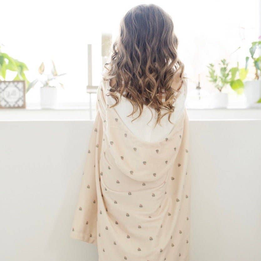 HOODED TOWELS: Tulips / Toddler