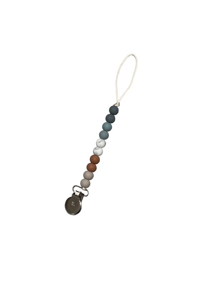 Molly Petite Pacifier/Toy Clip: Slate