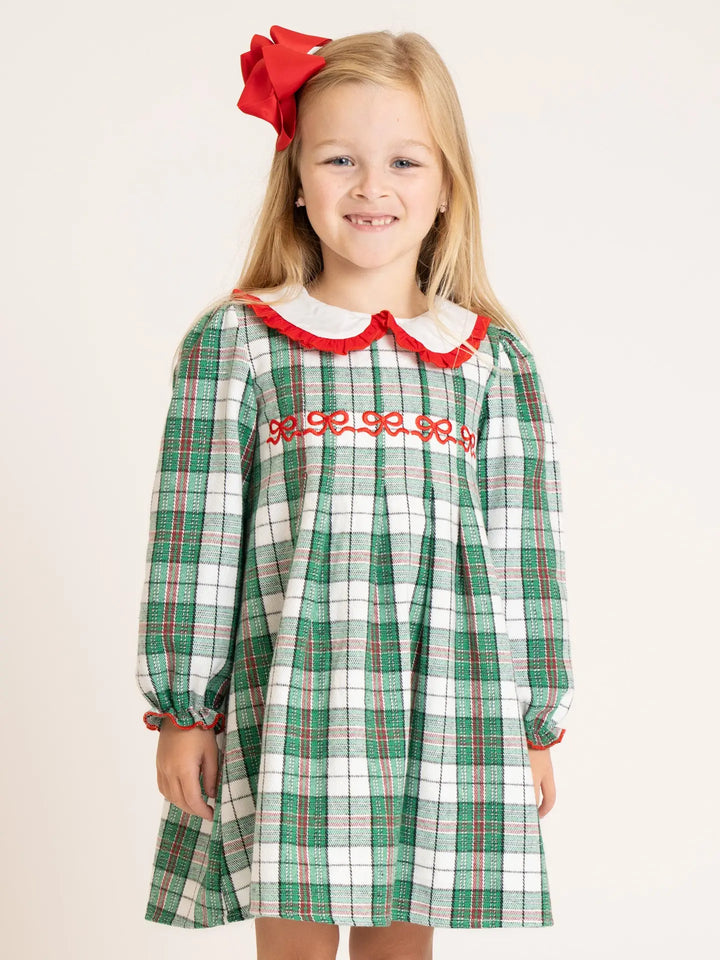 Green Holiday Plaid Dress