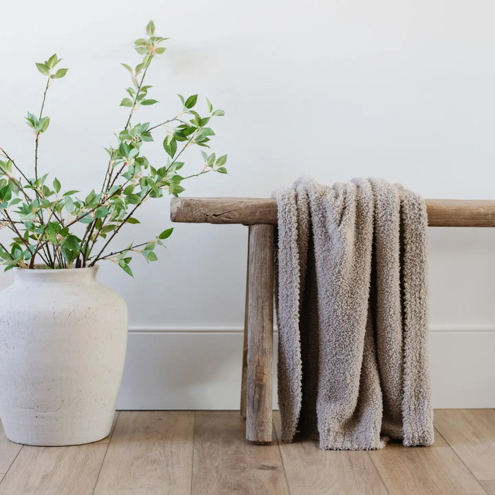 Bamboni Receiving Blanket- Taupe