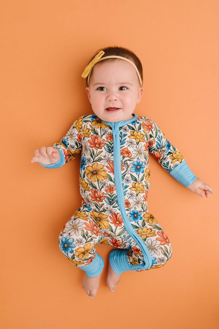 Abigail Floral Bamboo Sleeper: 18-24M