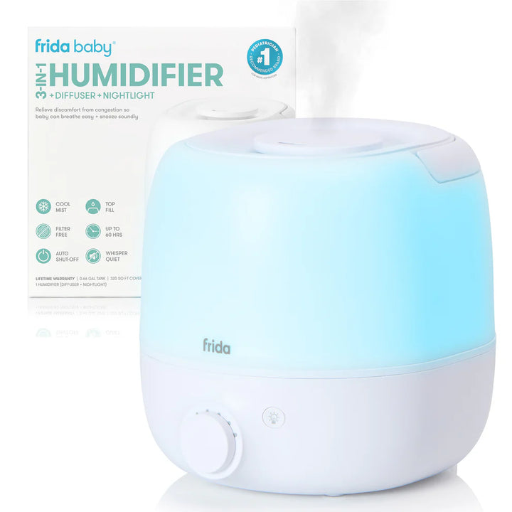 BreatheFrida The Humidifier - 3 in 1 Humidifier, Nightlight, Diffuser