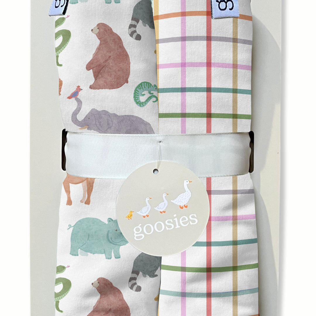 Burp Cloth  Set- Zoo Crew