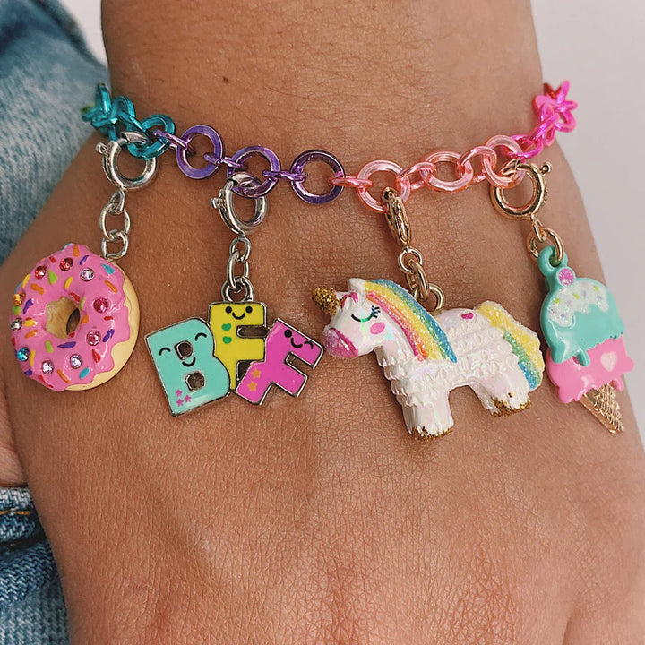 Charm It- Rainbow Charm Bracelet