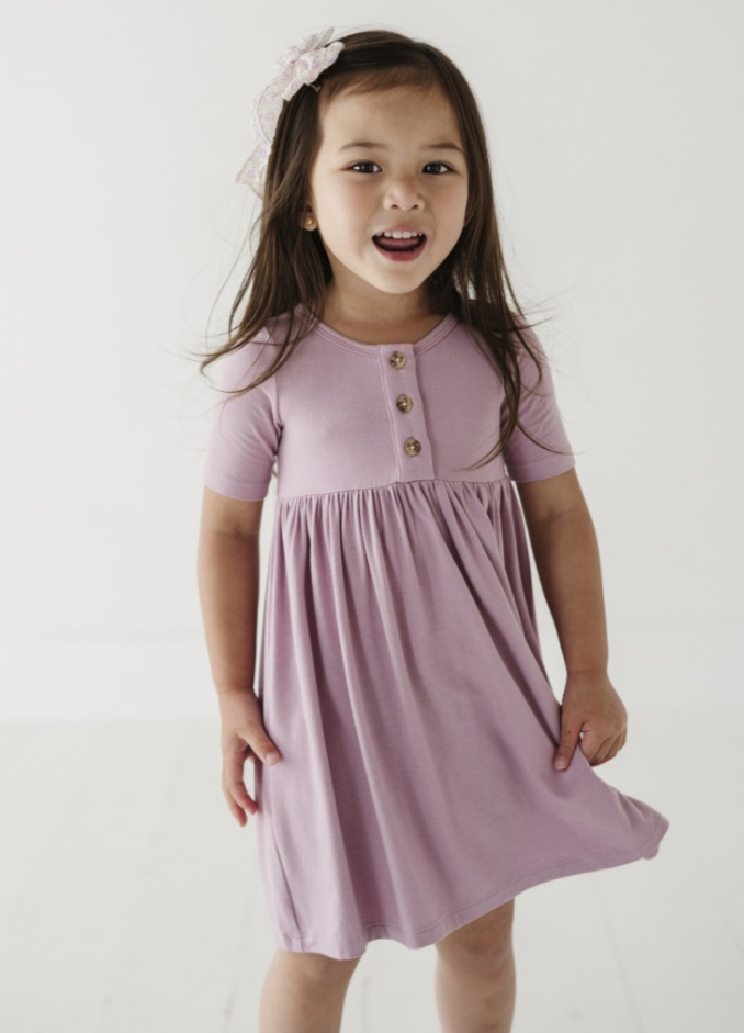 Thistle Short Sleeve Henley Dress