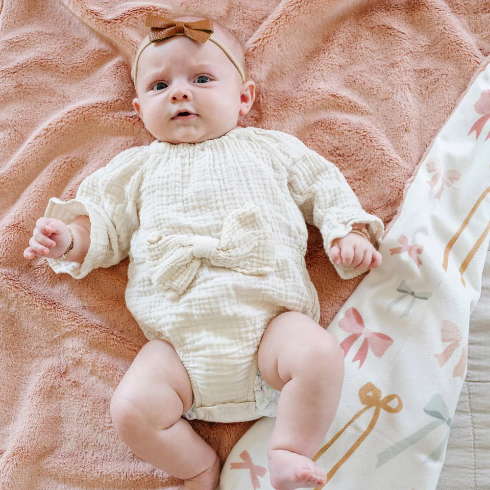 Minky/Lush Mini Blankets - Bows