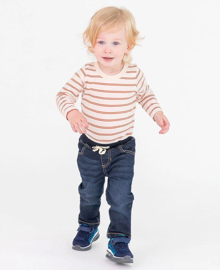 Boys Medium Wash Pull-up Jeans