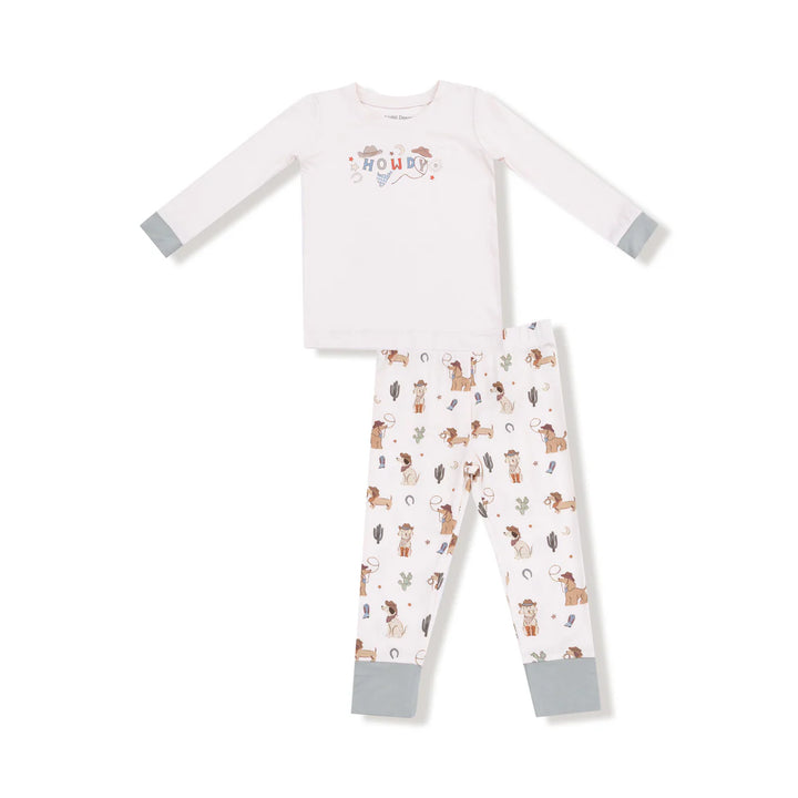 Cowboy Dogs 2 Piece Pajama Set