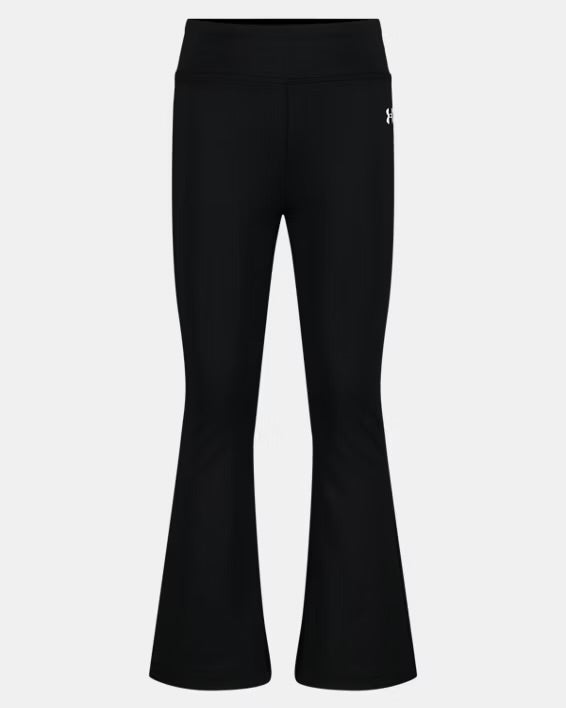 GIRLS UNDER ARMOUR BLACK FLARE LEGGINGS