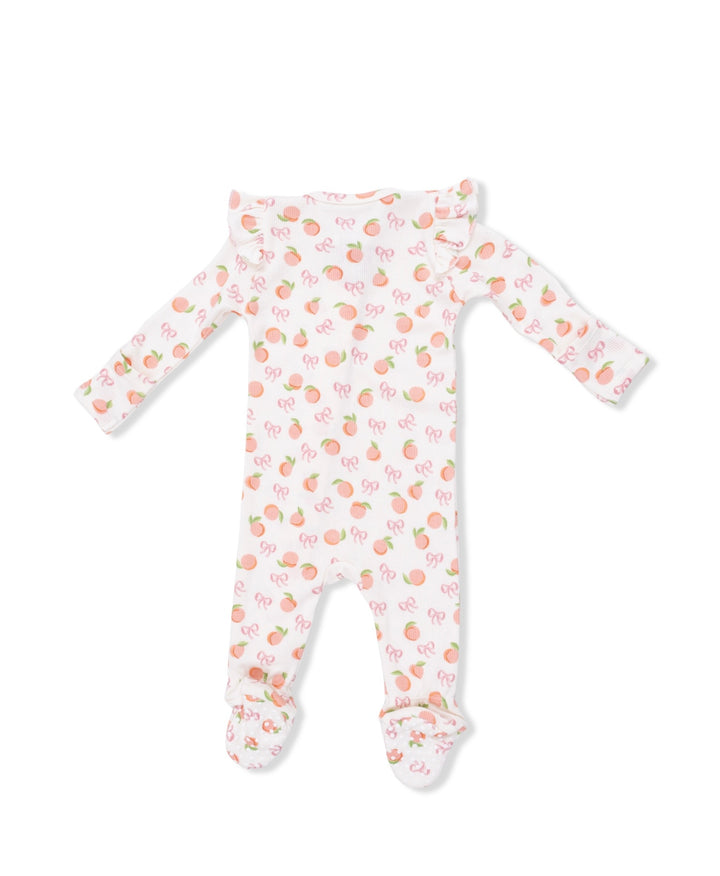 Little Peaches Zipper Footie