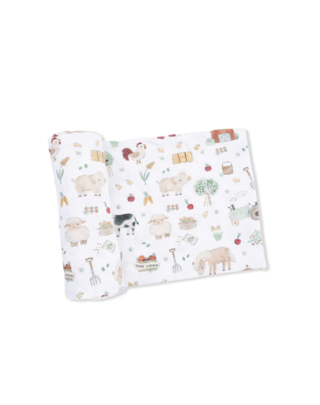 Cute Farm Animals Swaddle Blanket