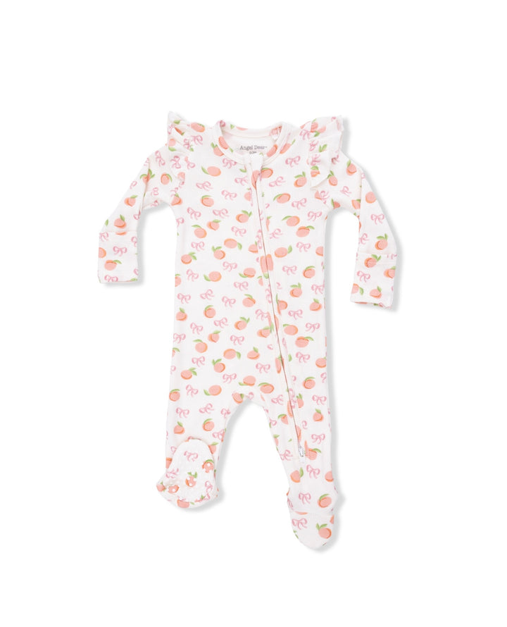 Little Peaches Zipper Footie