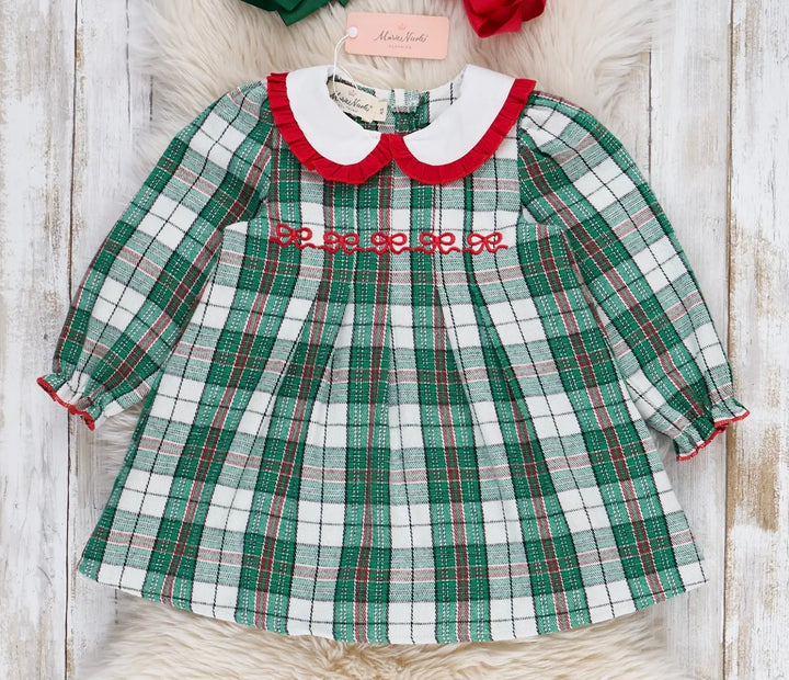 Green Holiday Plaid Dress