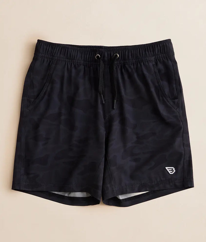 Youth Athletic Short - Black Camo