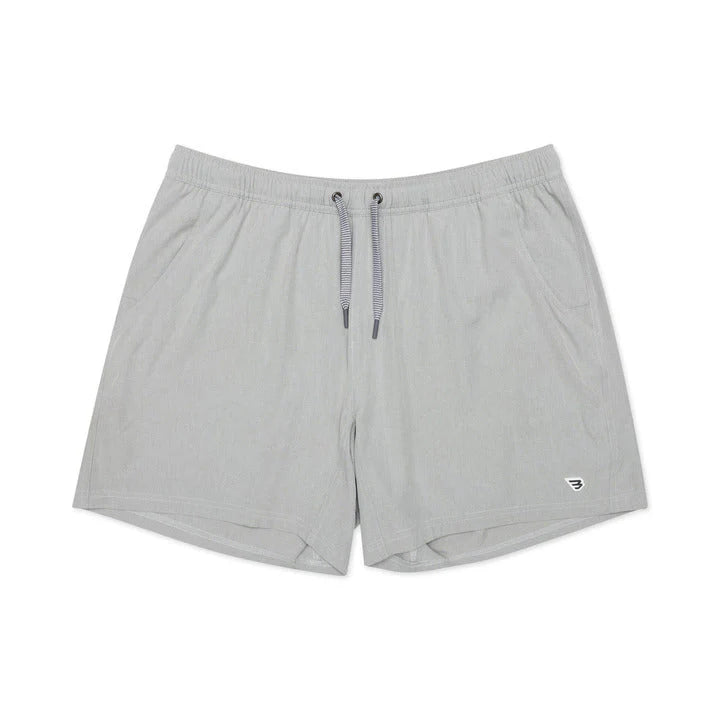 Youth Athletic Short - Light Grey with Aztec Lining