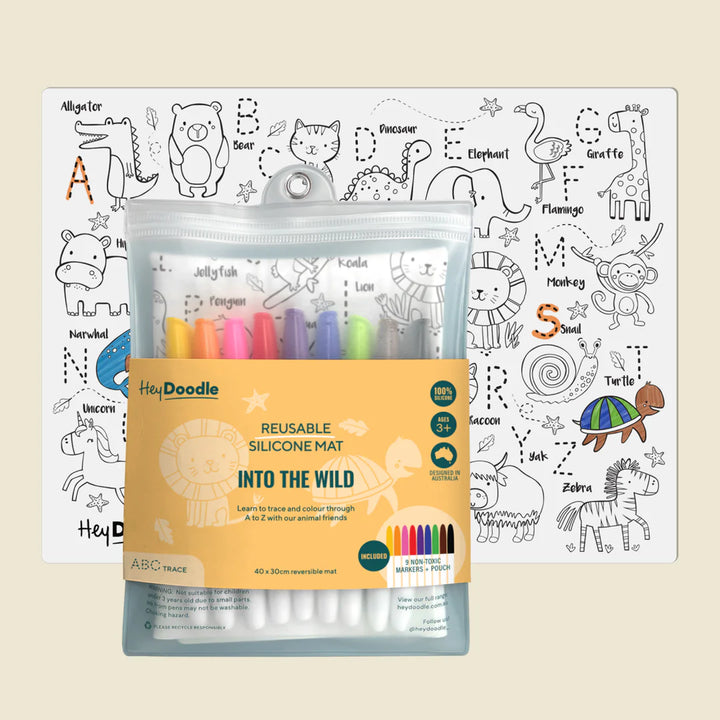 Into the Wild Classic Reusable Coloring & Doodle Mat