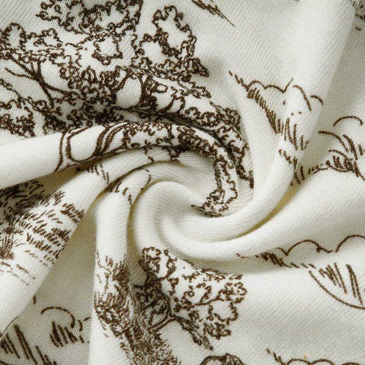 Country Toile  Zippered Footie