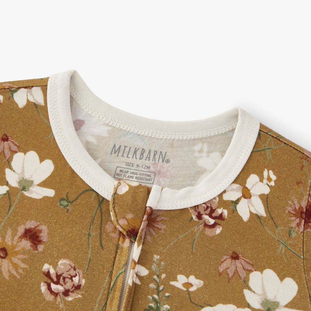 Wildflower Zipper Pajamas