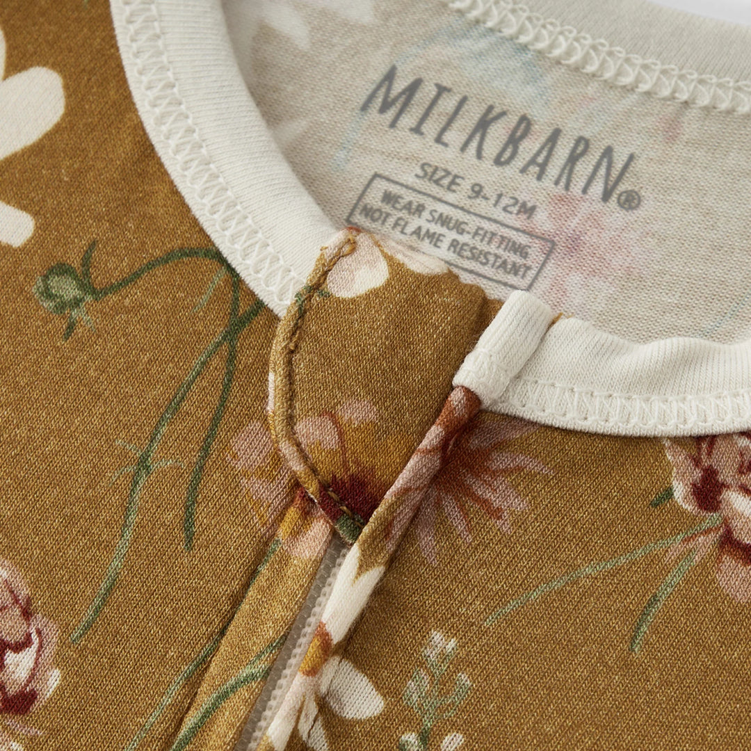Wildflower Zipper Pajamas
