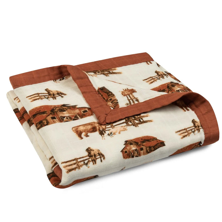 Homestead big lovey muslin blanket