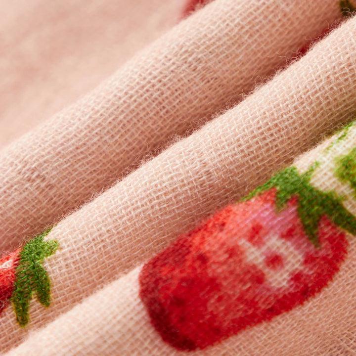 Strawberry big lovey muslin blanket