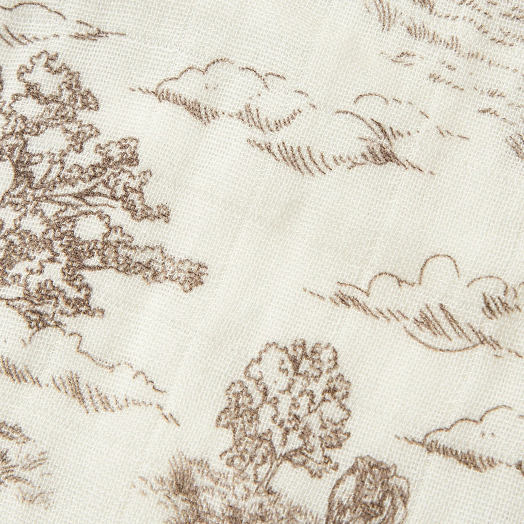 Country Toile big lovey muslin blanket