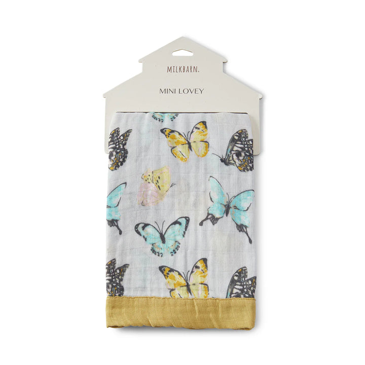 Butterfly bamboo mini lovey
