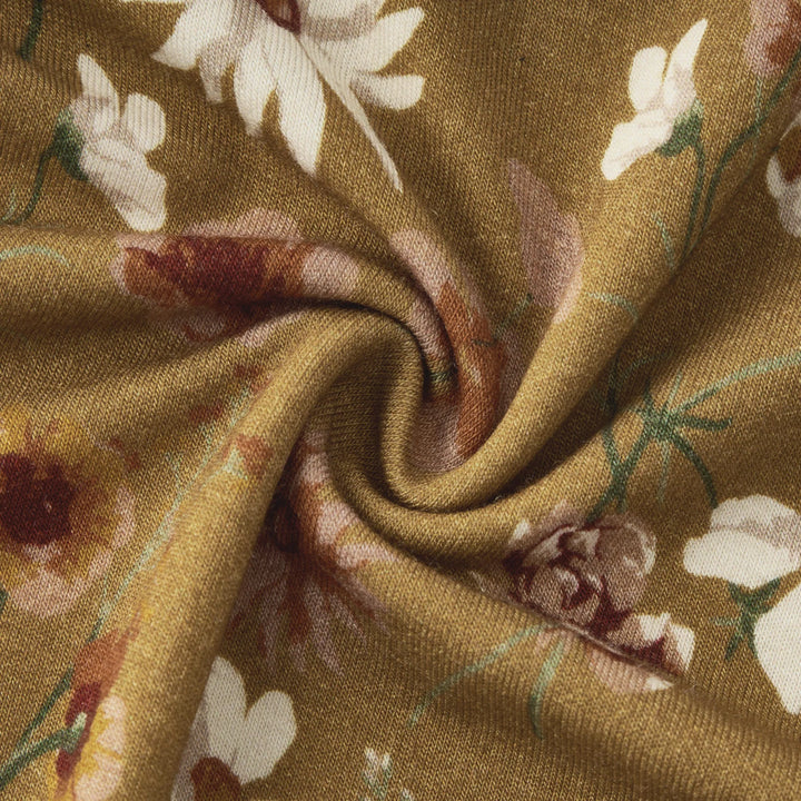 Wildflower newborn gown and hat set