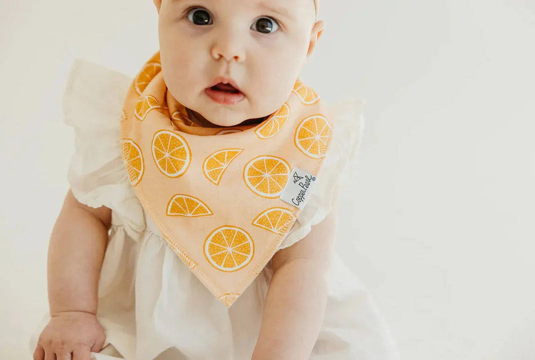Baby Bandana Bibs- Clementine