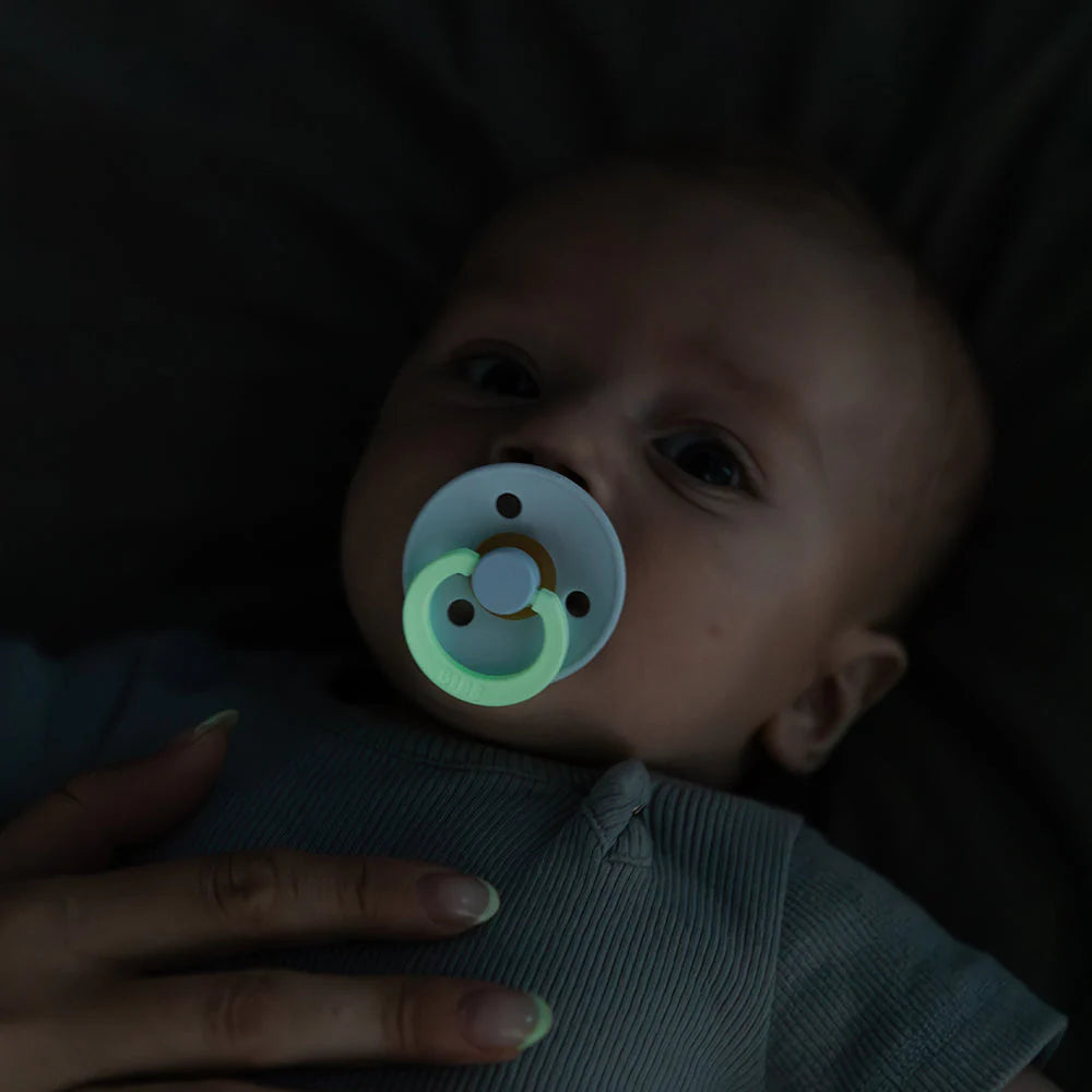 BIBS Pacifier Colour 2pack Latex GLOW