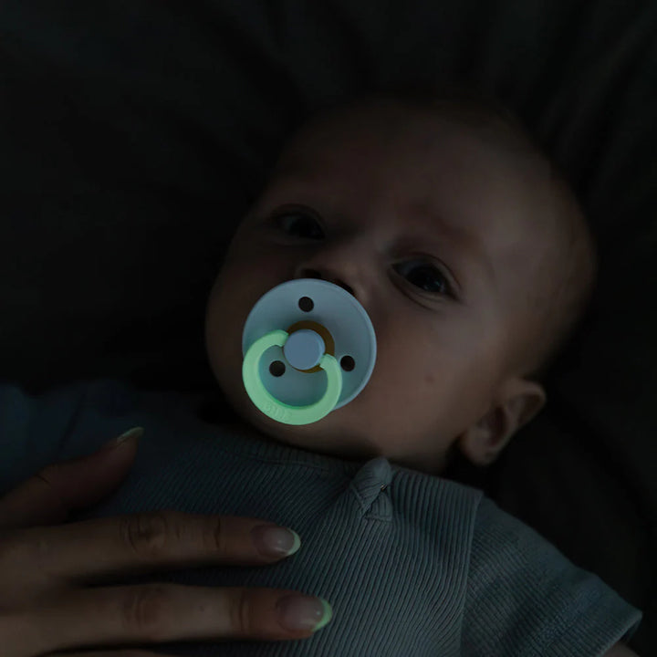 BIBS Pacifier Colour 2pack Latex GLOW