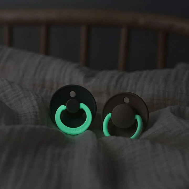 BIBS Pacifier Boheme 2pack Latex GLOW