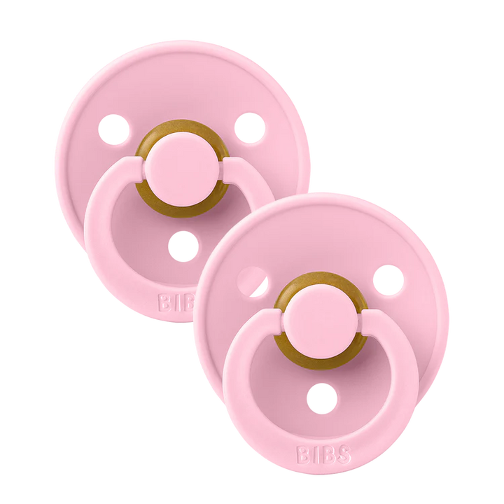 BIBS Pacifier Colour Baby Pink 2pack Latex