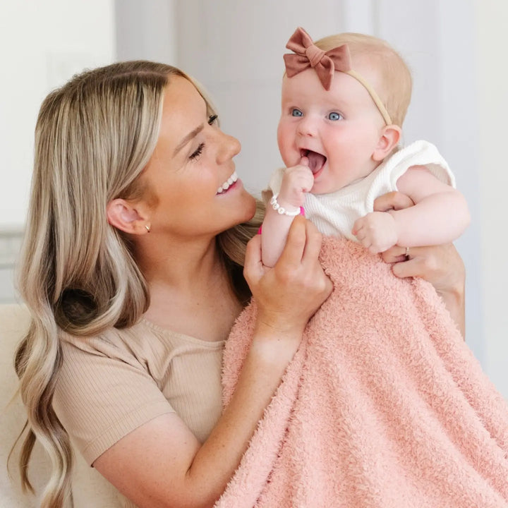 Bamboni Mini Blanket- Peach
