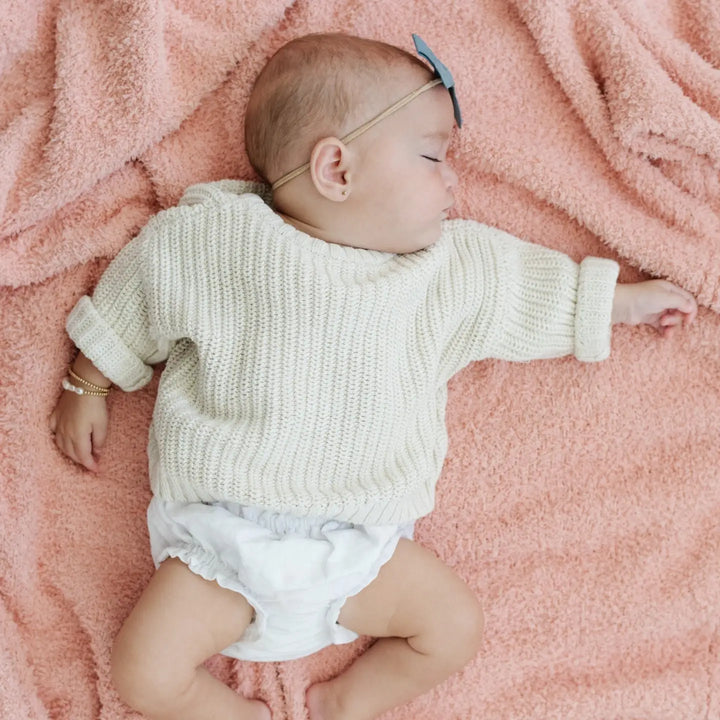 Bamboni Receiving Blanket-Peach