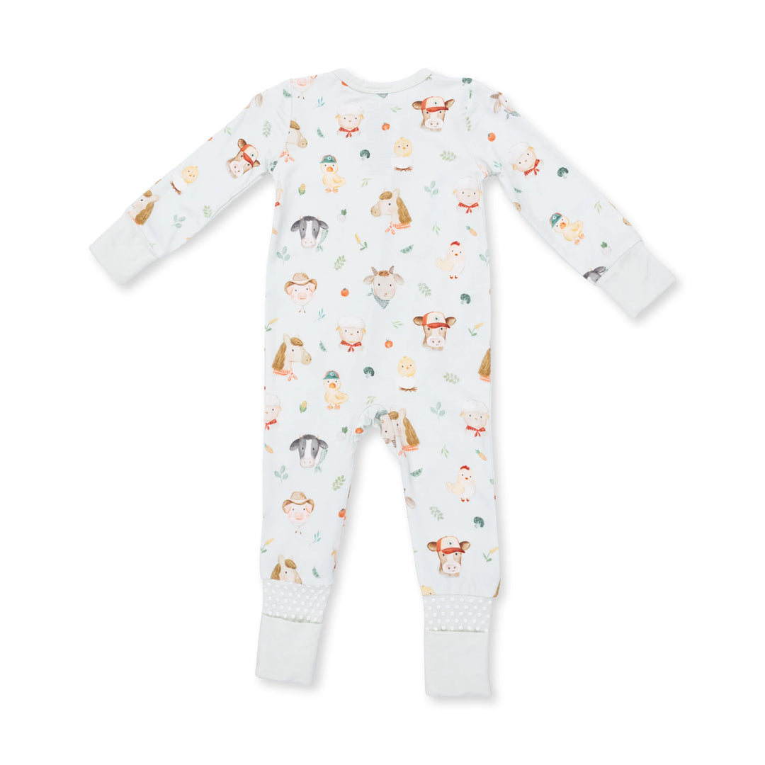 Baby Farm Faces Convertible Zip Romper
