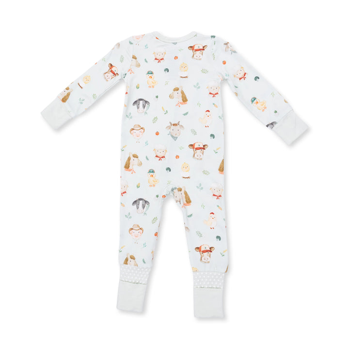 Baby Farm Faces Convertible Zip Romper