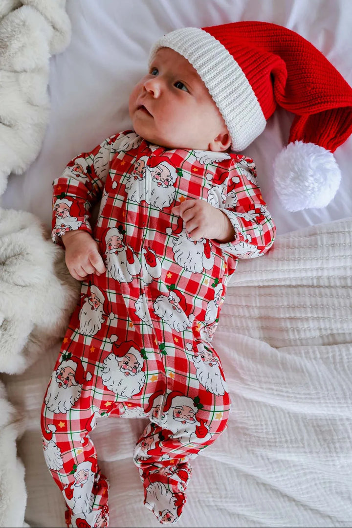 Cozy Claus Zip Footie
