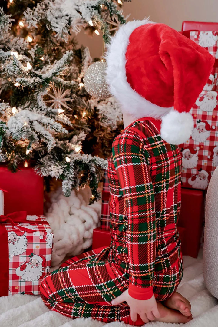 Plaid Tidings Long Sleeve Pajama Set