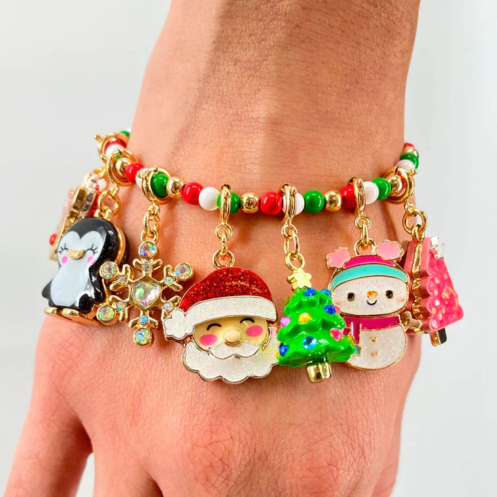 Glitter Santa Charm
