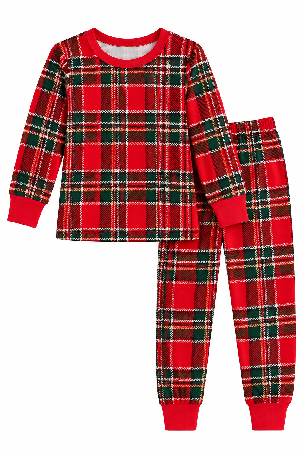 Plaid Tidings Long Sleeve Pajama Set